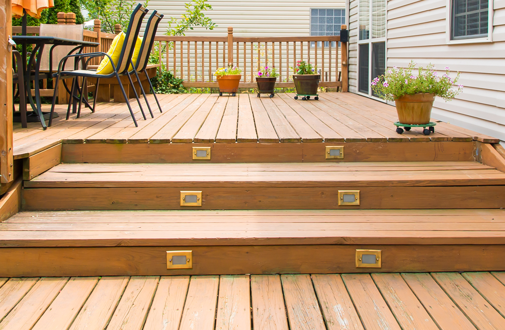 treated deck